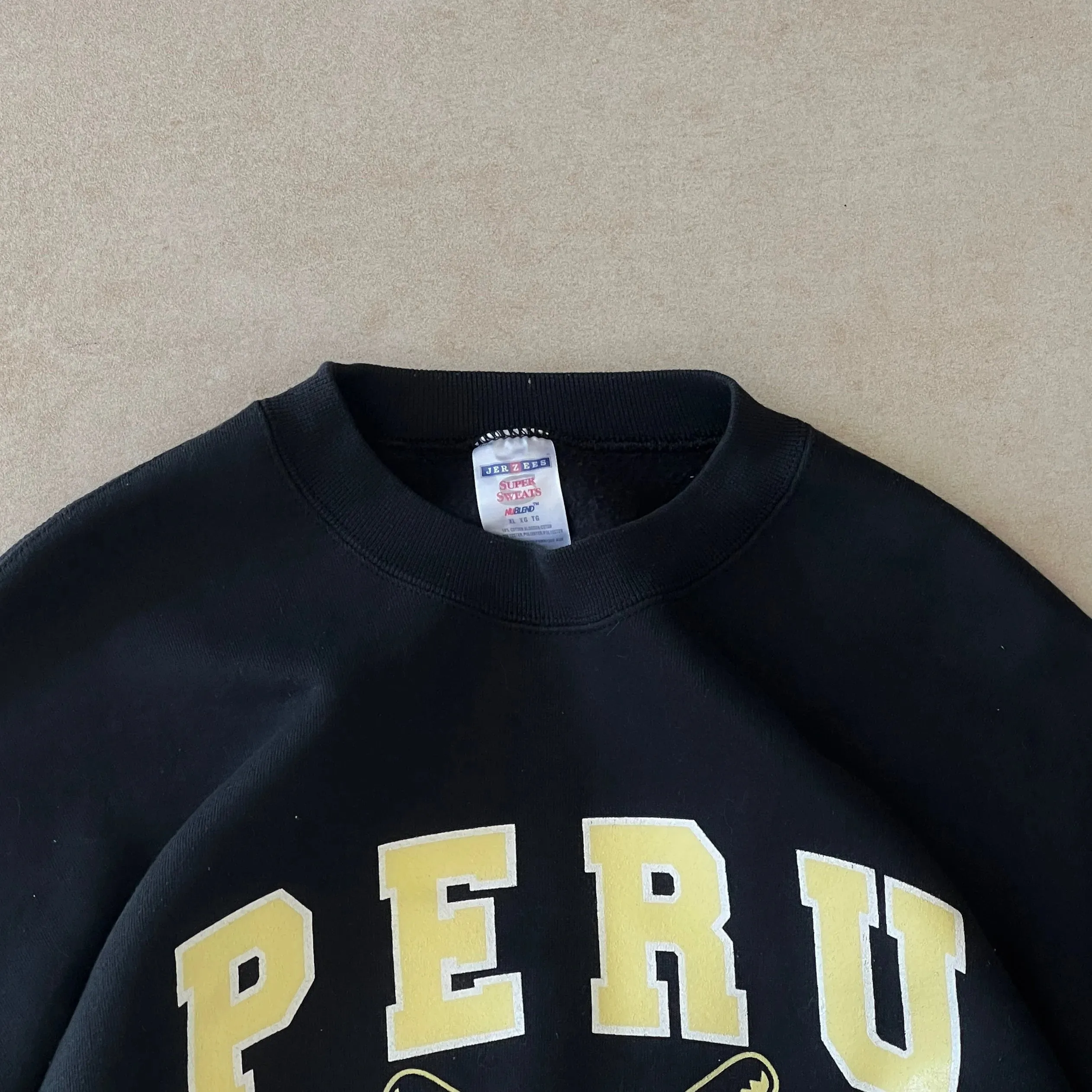 1990s Jerzees Peru Tigers Baseball Sweater - XL