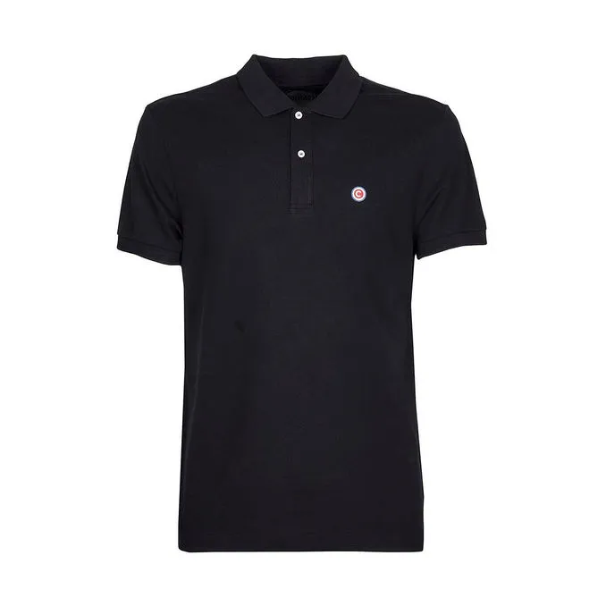 2 BUTTON POLO SHIRT WITH MINI LOGO Man Black