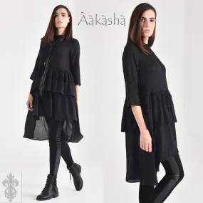 Aakasha  |Cropped Plain Cotton Medium Handmade Tunics