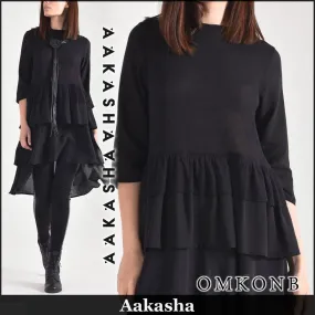 Aakasha  |Peplum Cropped Plain Medium Tunics