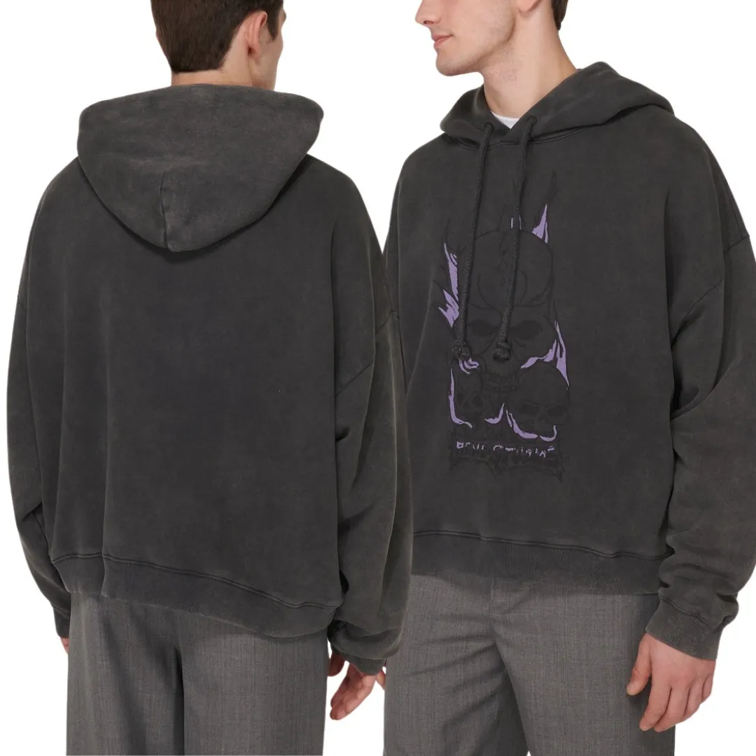 Acne Studios  |Unisex Long Sleeves Cotton Logo Hoodies & Sweatshirts