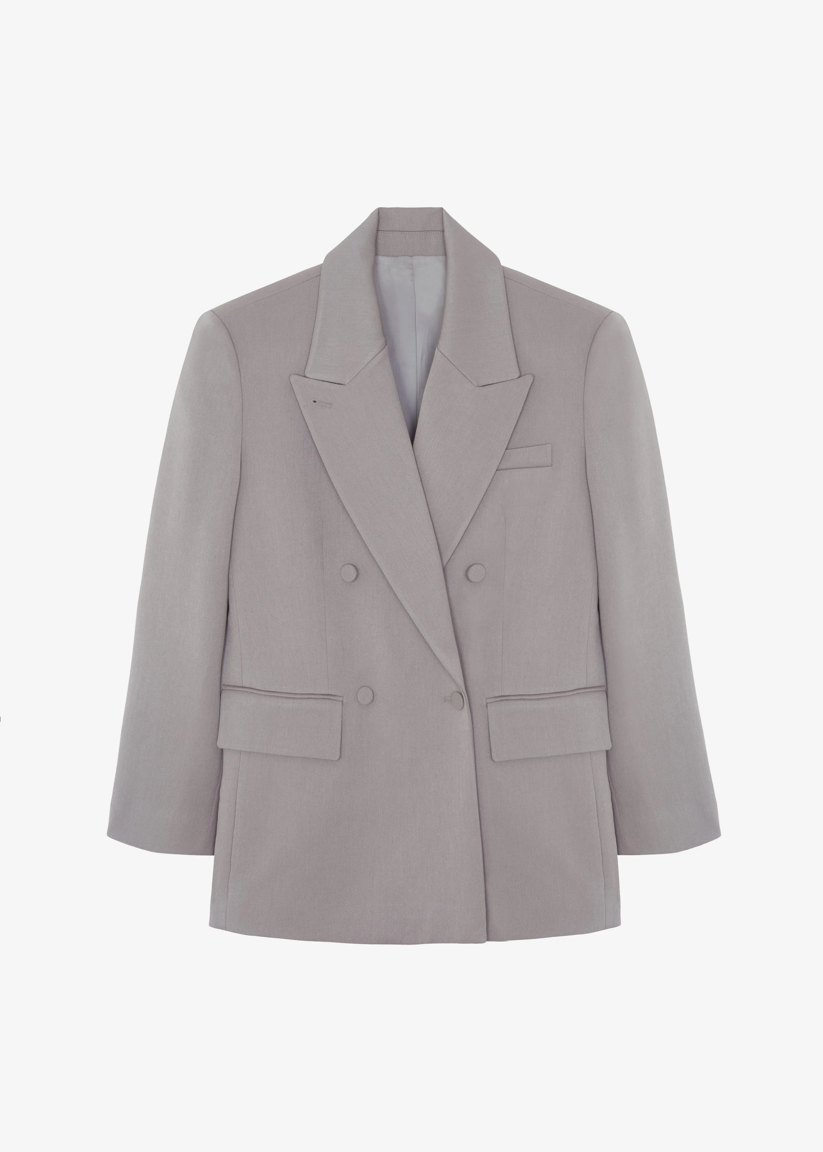 Adair Double Breasted Blazer - Grey