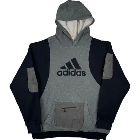 Adidas 00's Custom Tactical Multi-Pocket Pullover Hoodie Grey Black