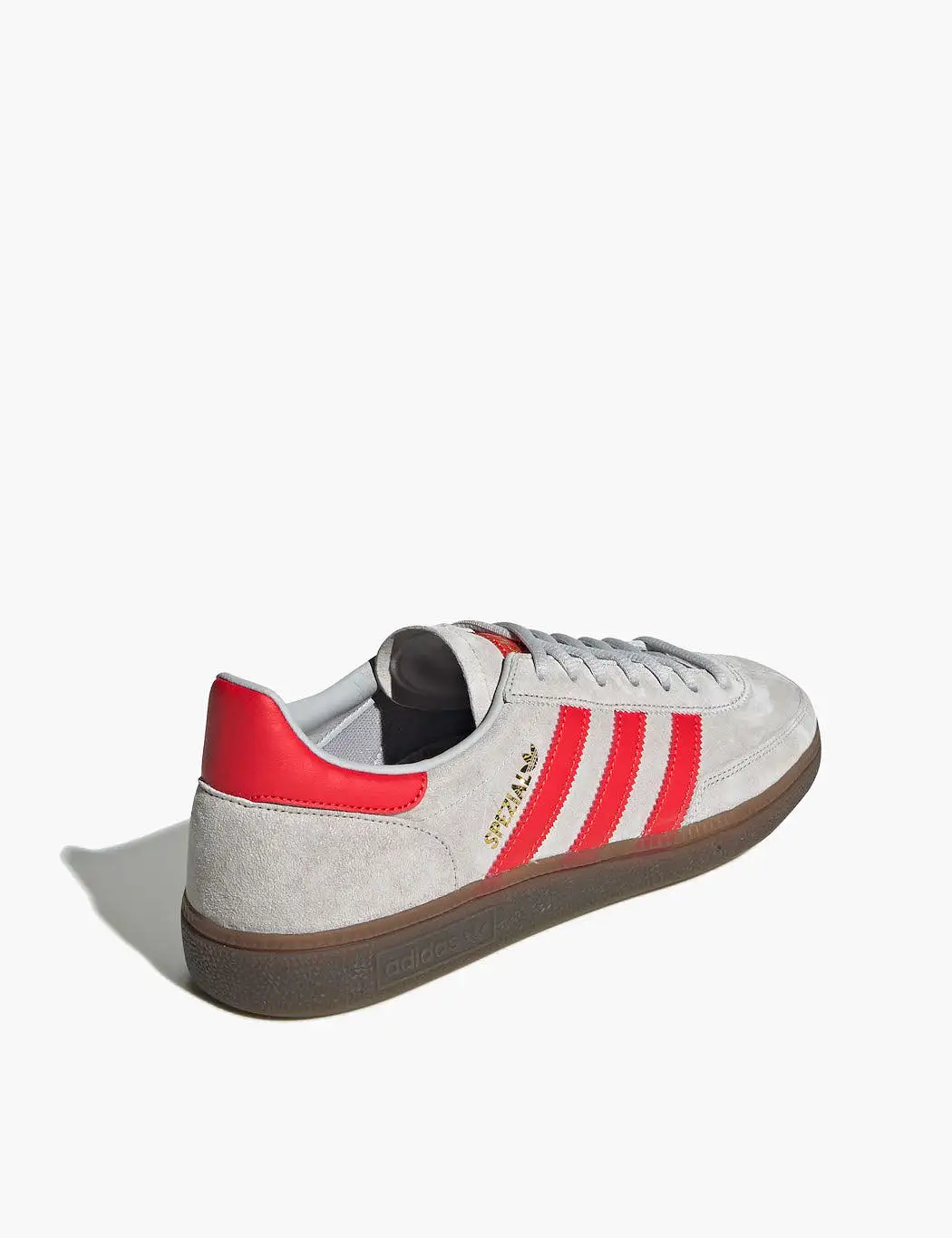 adidas Handball Spezial Shoes - Grey Two/Hi-Res Red/Gold Metallic