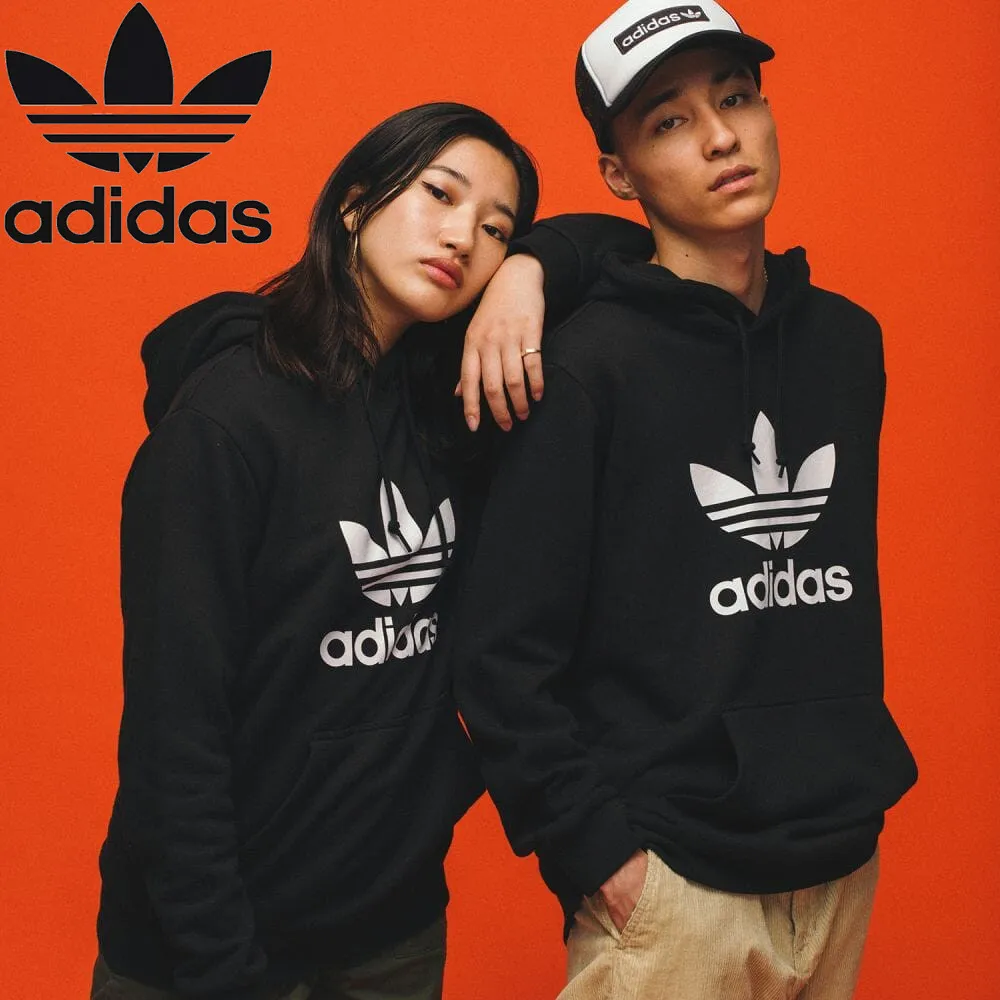 adidas  |Unisex Long Sleeves Logo Hoodies