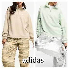 adidas  |Unisex Sweat Long Sleeves Plain Logo Hoodies & Sweatshirts