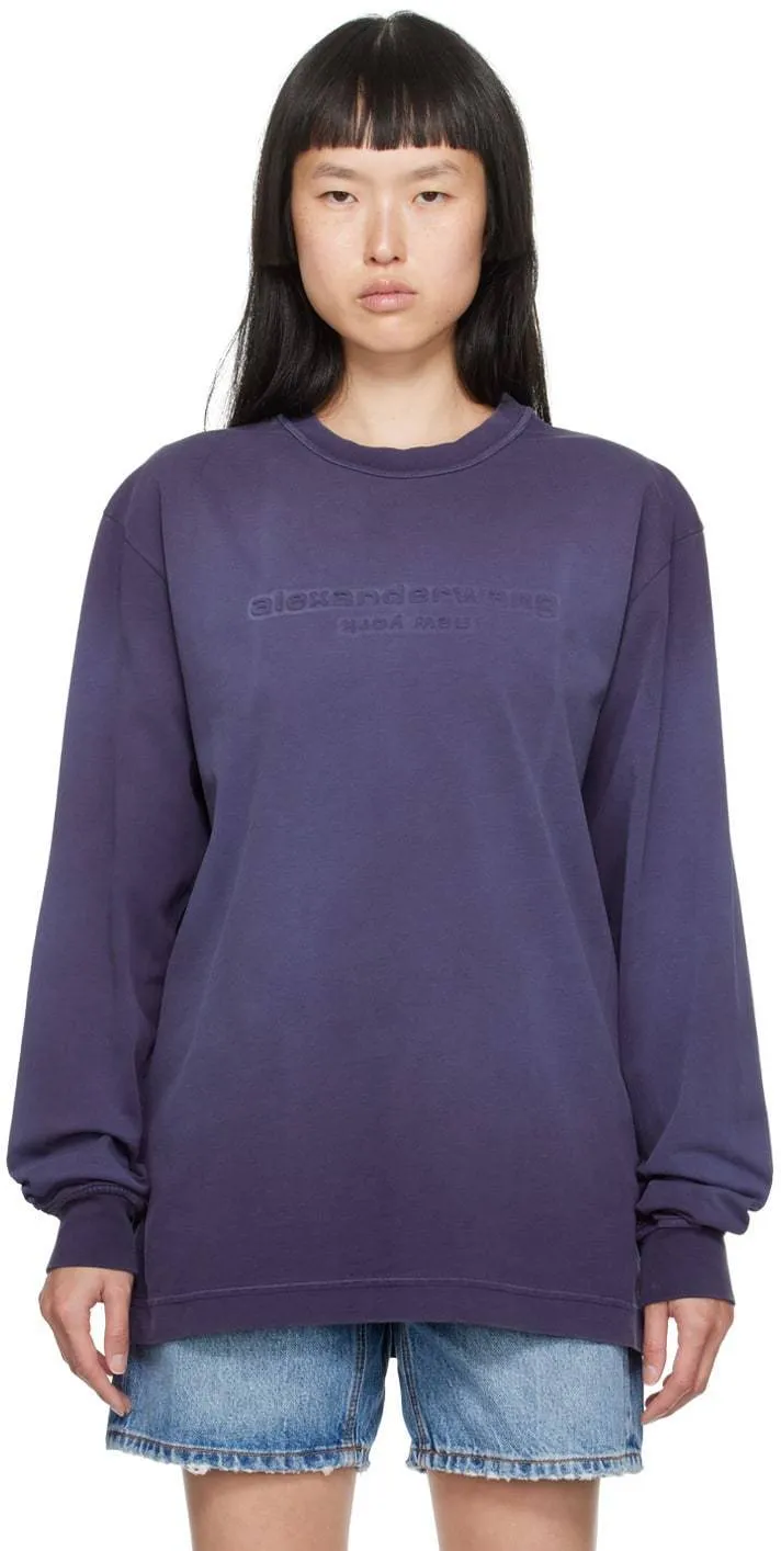 Alexander Wang  |Long Sleeves Plain Logo Hoodies & Sweatshirts