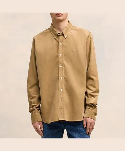 AMI PARIS Cotton-Corduroy Classic Fit Shirt