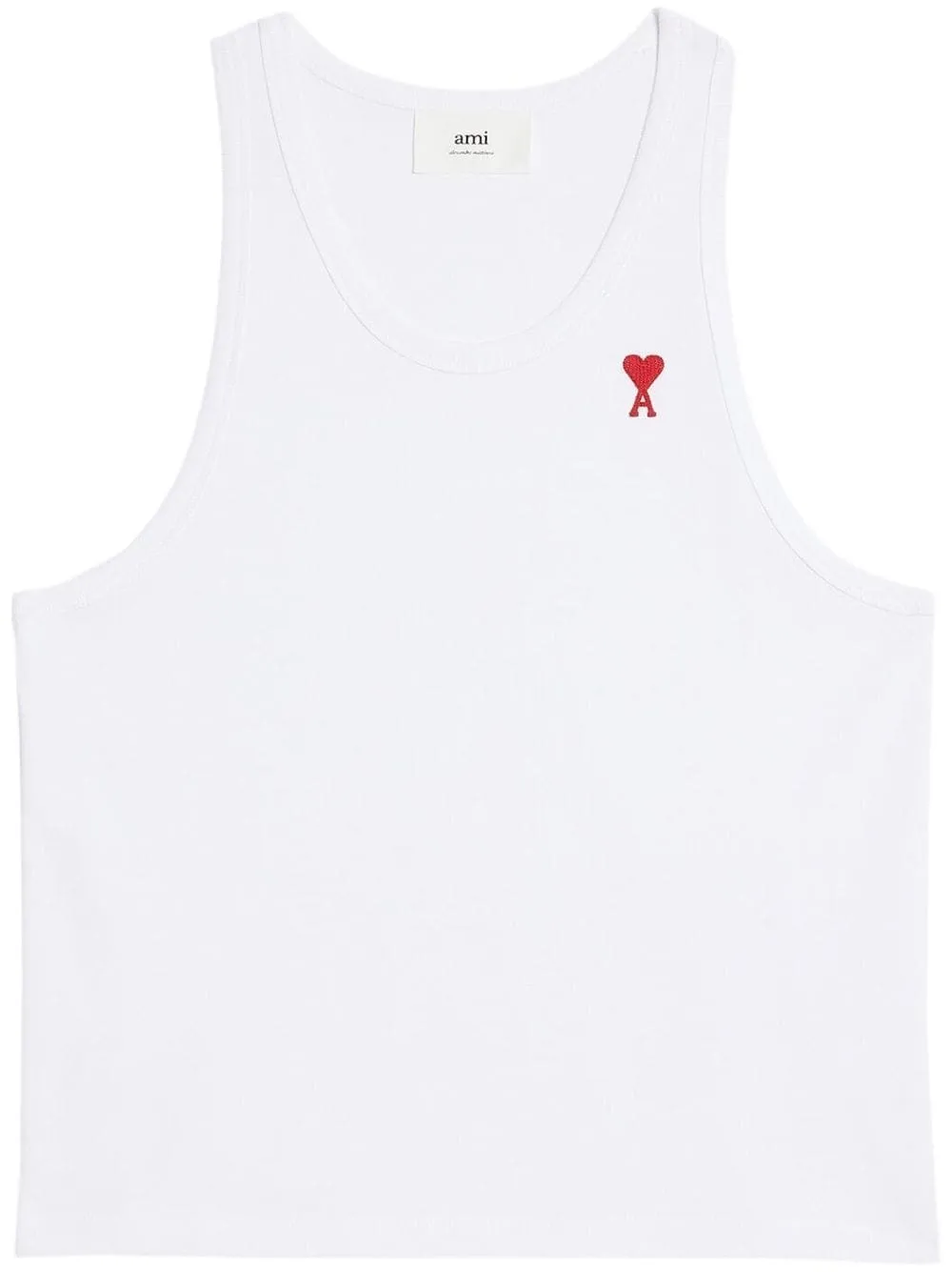 AMI PARIS  |Plain Cotton Logo Designers Tanks