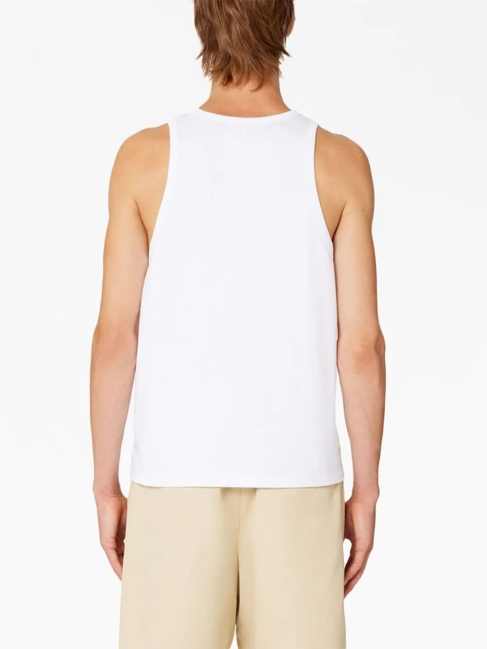 AMI PARIS  |Plain Cotton Logo Designers Tanks