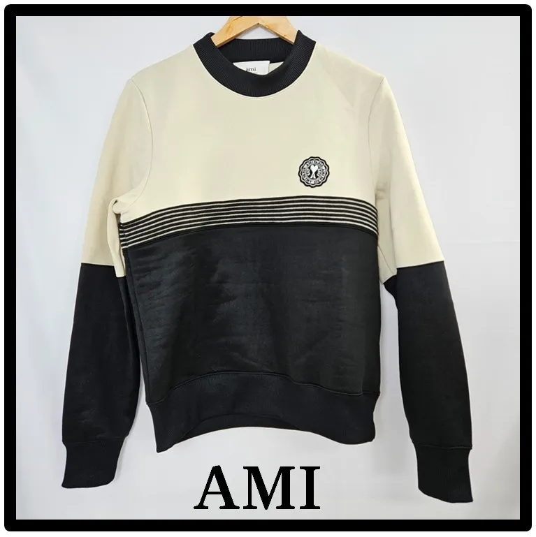 AMI PARIS  |Street Style Logo Designers Sweatshirts