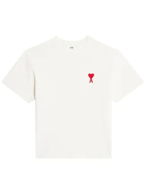 AMI Paris  - T-Shirt White Ami De Coeur