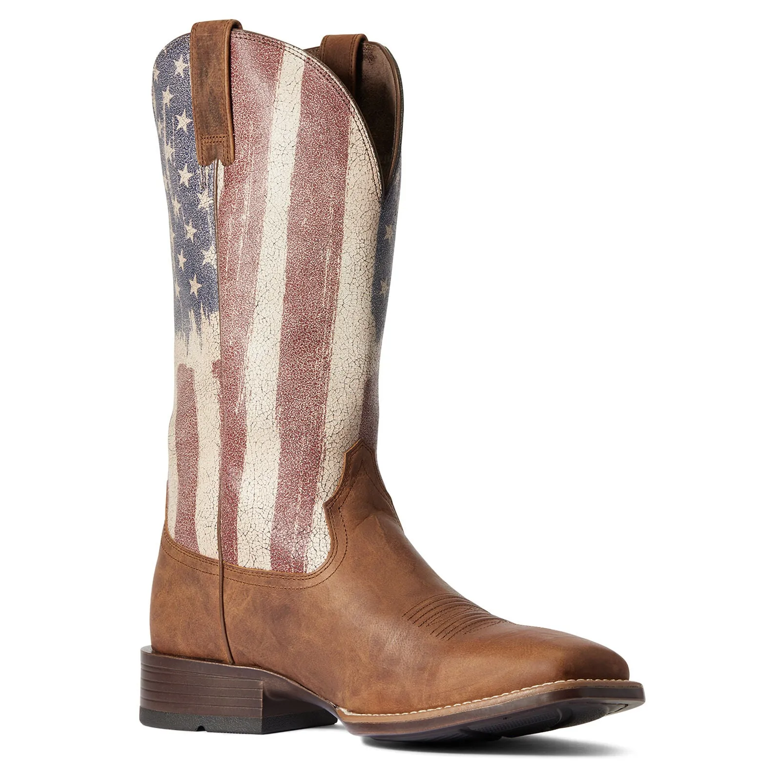 Ariat Men's Patriot Ultra Sorrel Crunch & American Flag Boots 10038396