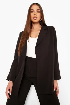 Asymmetric Wrap Tailored Blazer