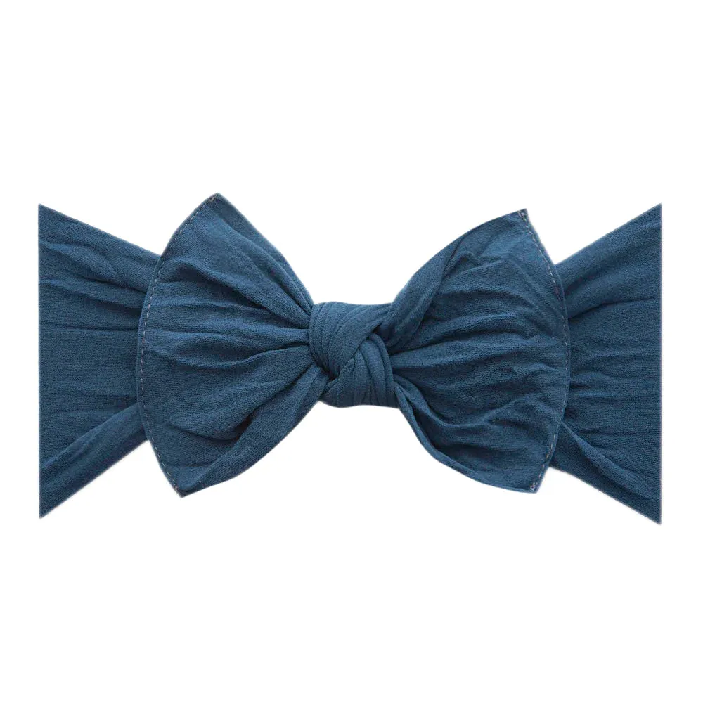 Baby Bling Headbands / Slate Blue Knot