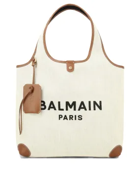 Balmain    Balmain Canvas B Army Grocery Tote Bag