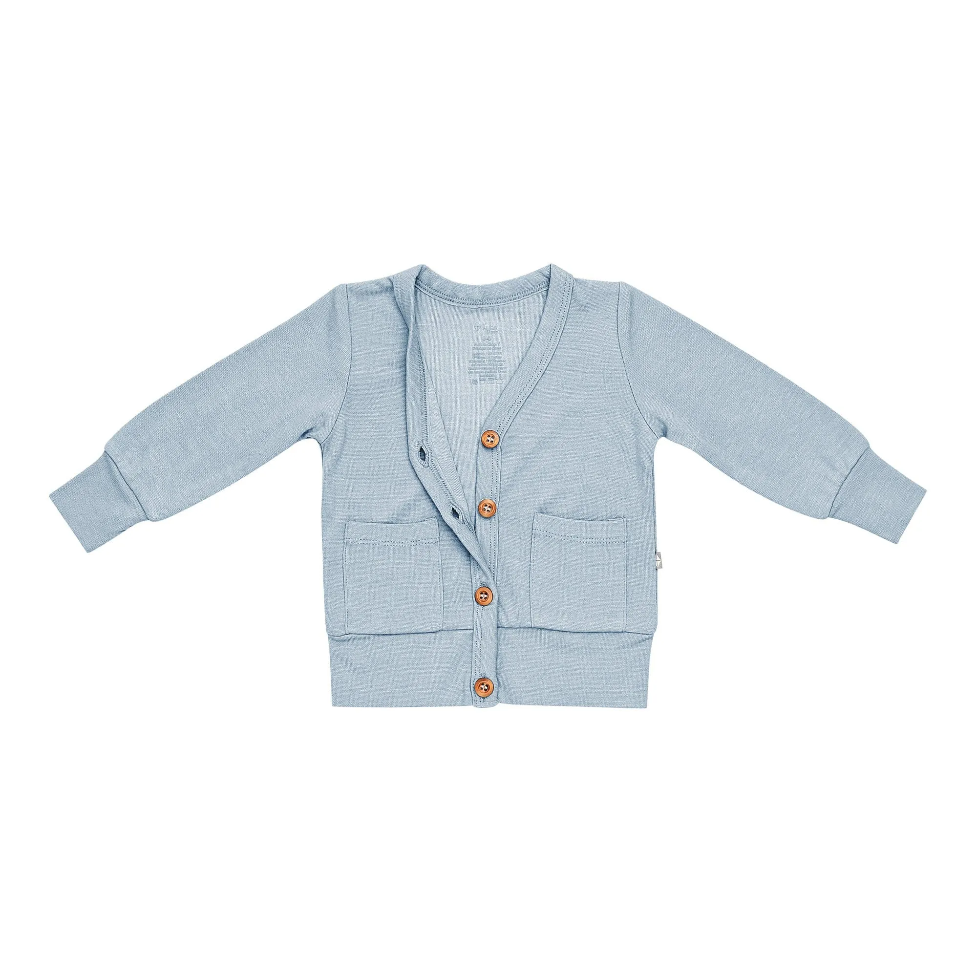 Bamboo Jersey Toddler Cardigan in Fog