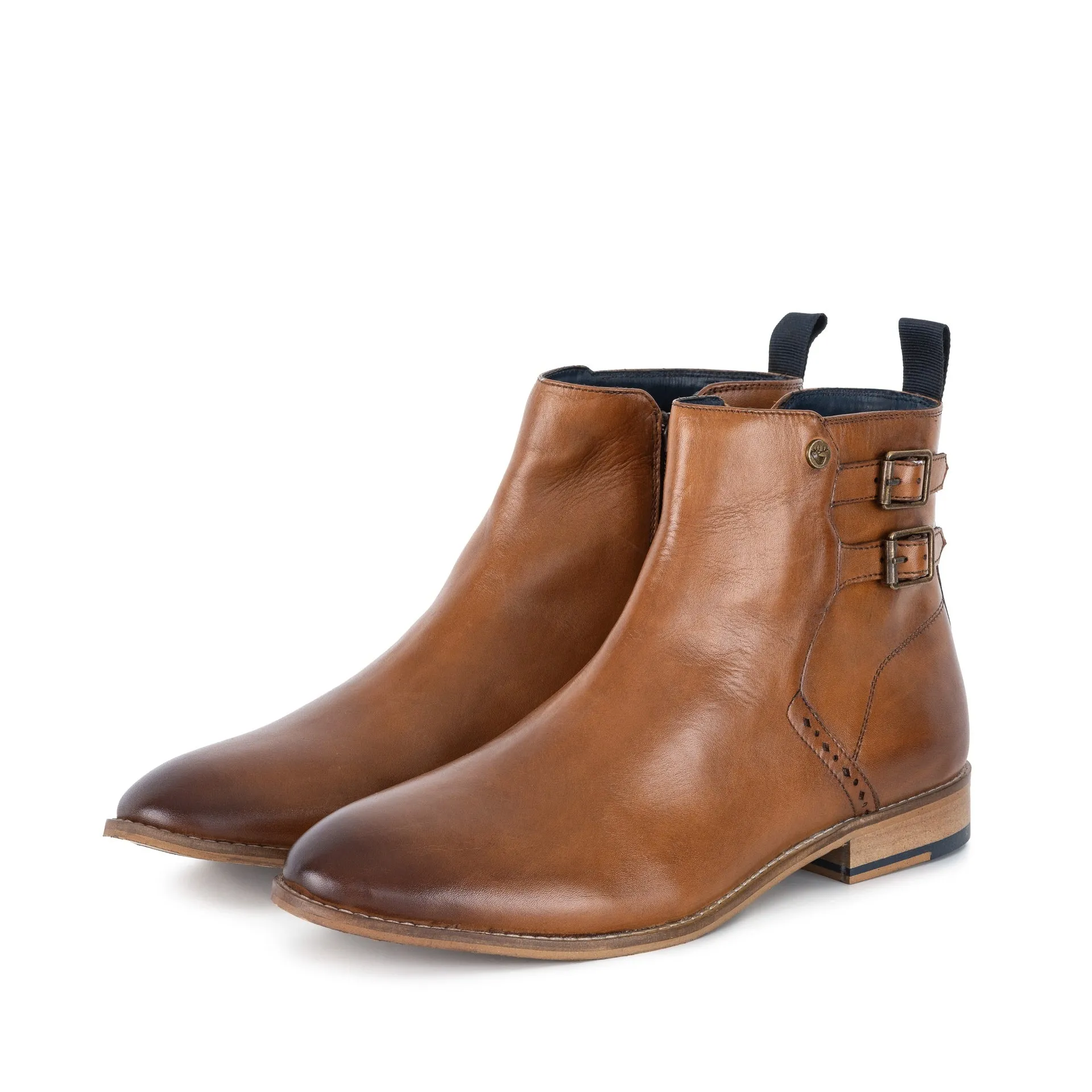 BAXTER TAN ZIP BOOT