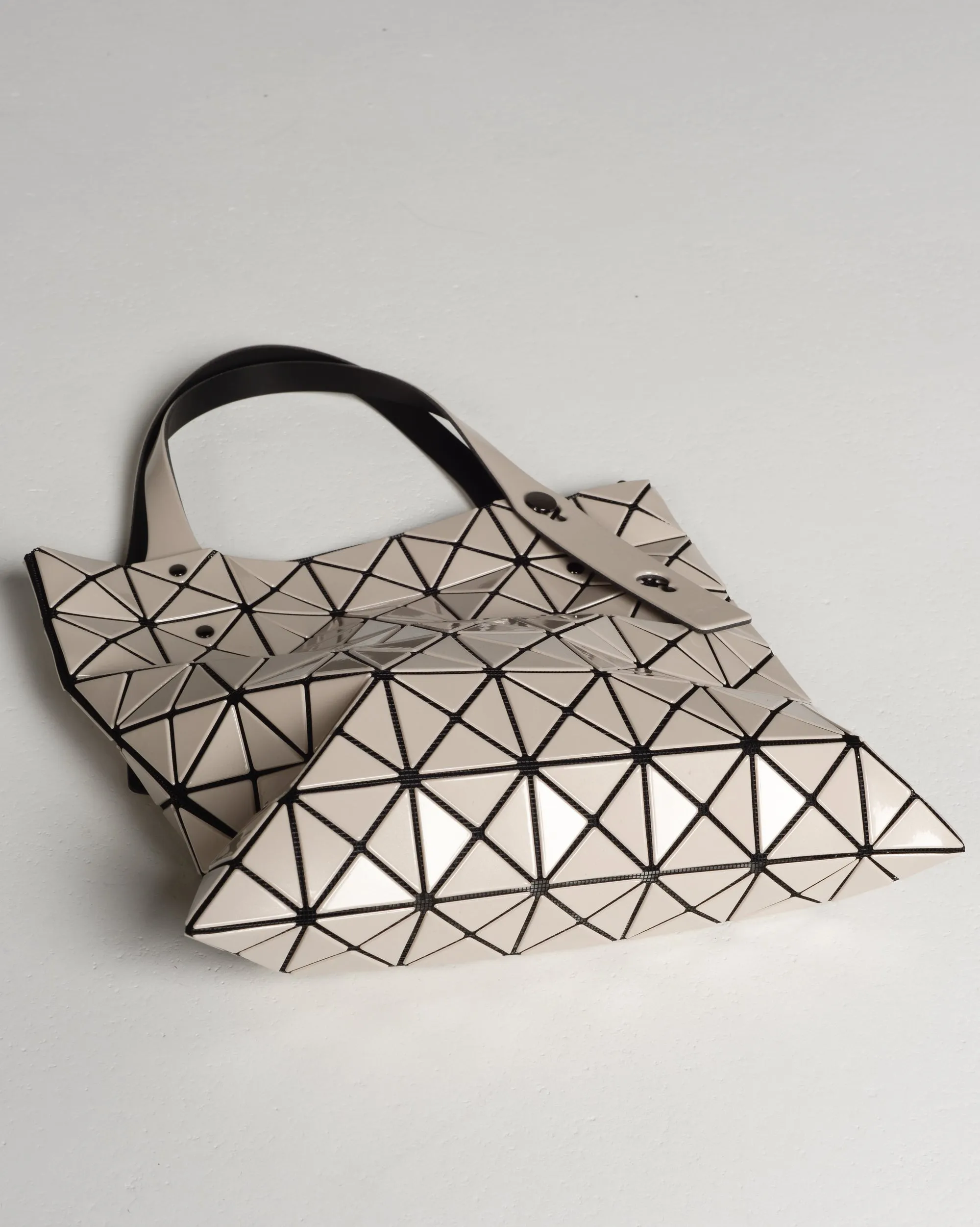 Beige Prism Tote Bag