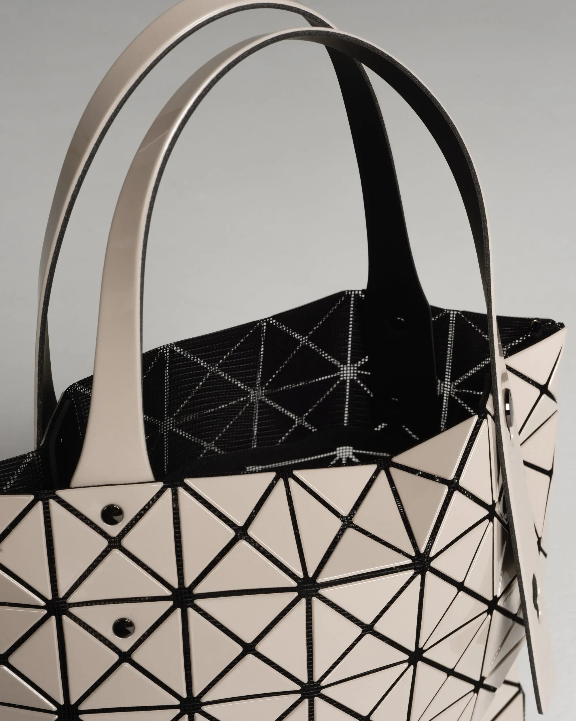 Beige Prism Tote Bag