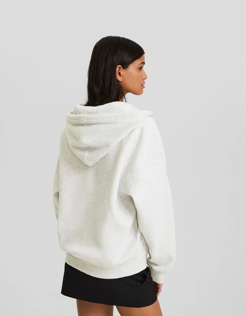 Bershka  |Sweat Plain Hoodies & Sweatshirts