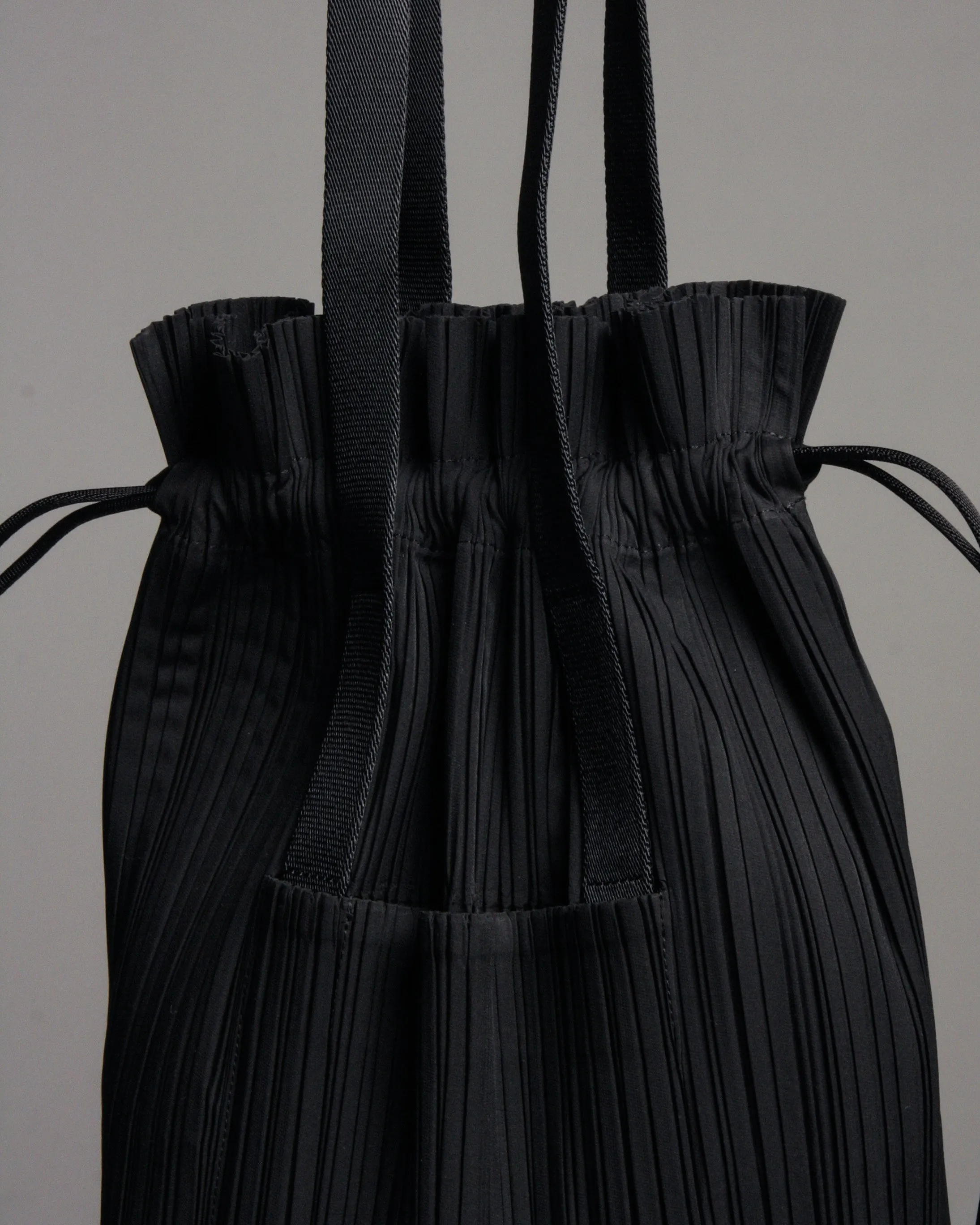 Black Pleats Tote Bag