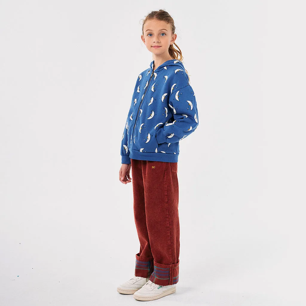 Bobo Choses Child Beneath The Moon All Over Hooded Sweatshirt Blue