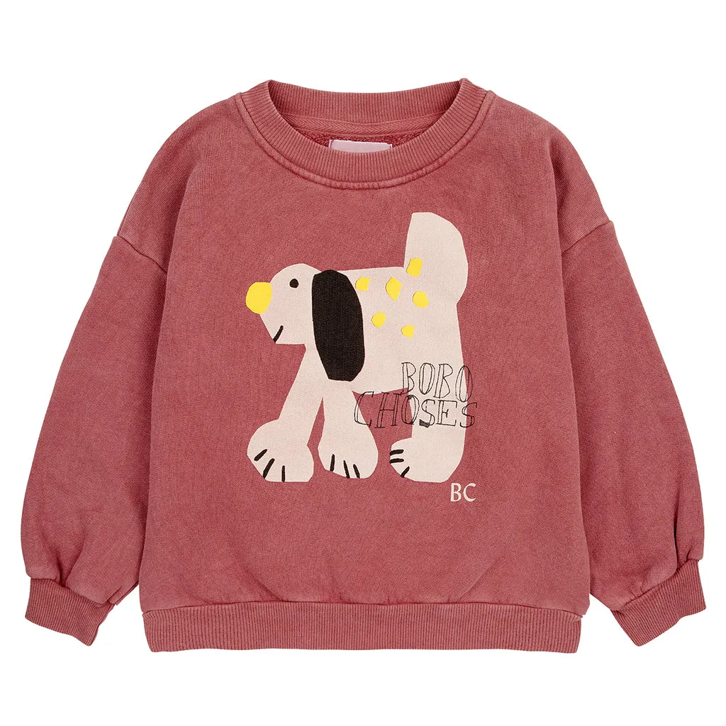 Bobo Choses Child Fairy Dog Sweatshirt Dark Brown