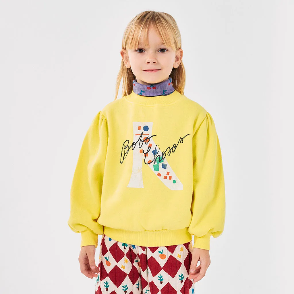 Bobo Choses Child Magic Shoe Sweatshirt Yellow