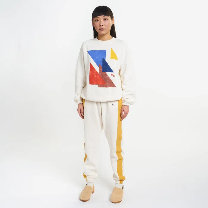 Bobo Choses Woman Geometric Oversized Sweatshirt Cream