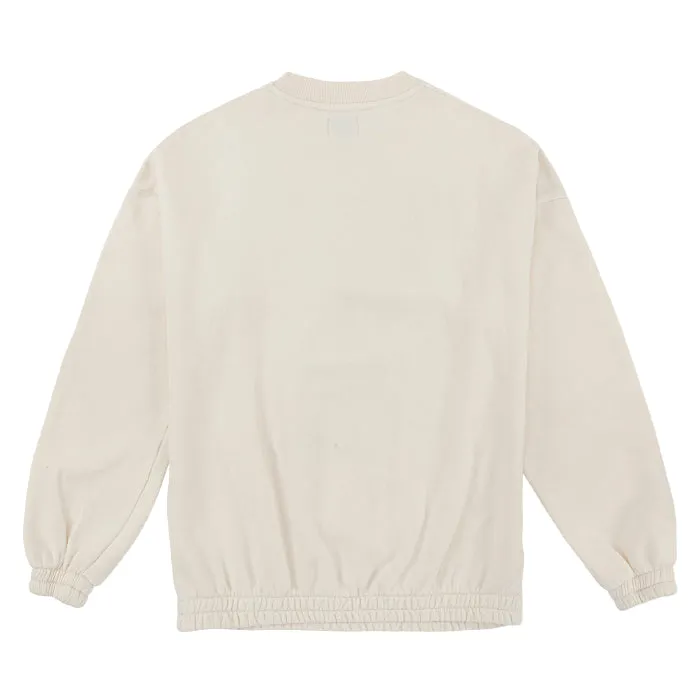 Bobo Choses Woman Geometric Oversized Sweatshirt Cream