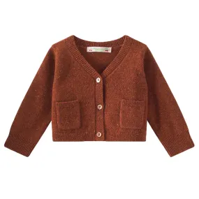 Bonpoint Baby Thymael Cardigan Sienna Brown