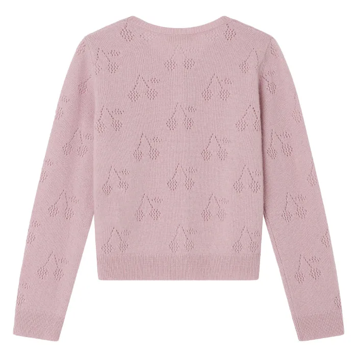 Bonpoint Child Thindra Cardigan Peony Pink