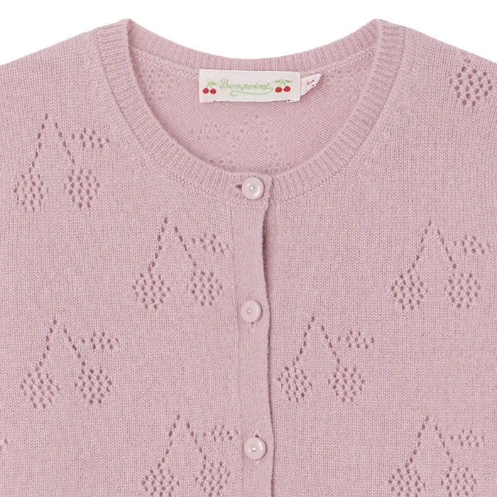 Bonpoint Child Thindra Cardigan Peony Pink