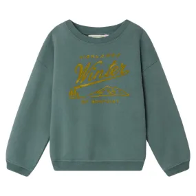 Bonpoint Child Tonino Sweatshirt Green Grey