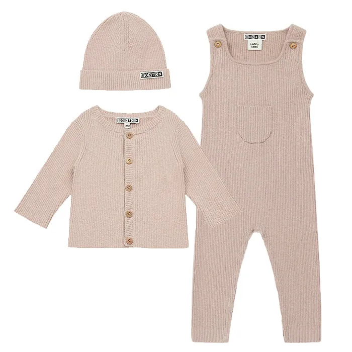 Bonton Baby Three Piece Set Marshmallow Pink