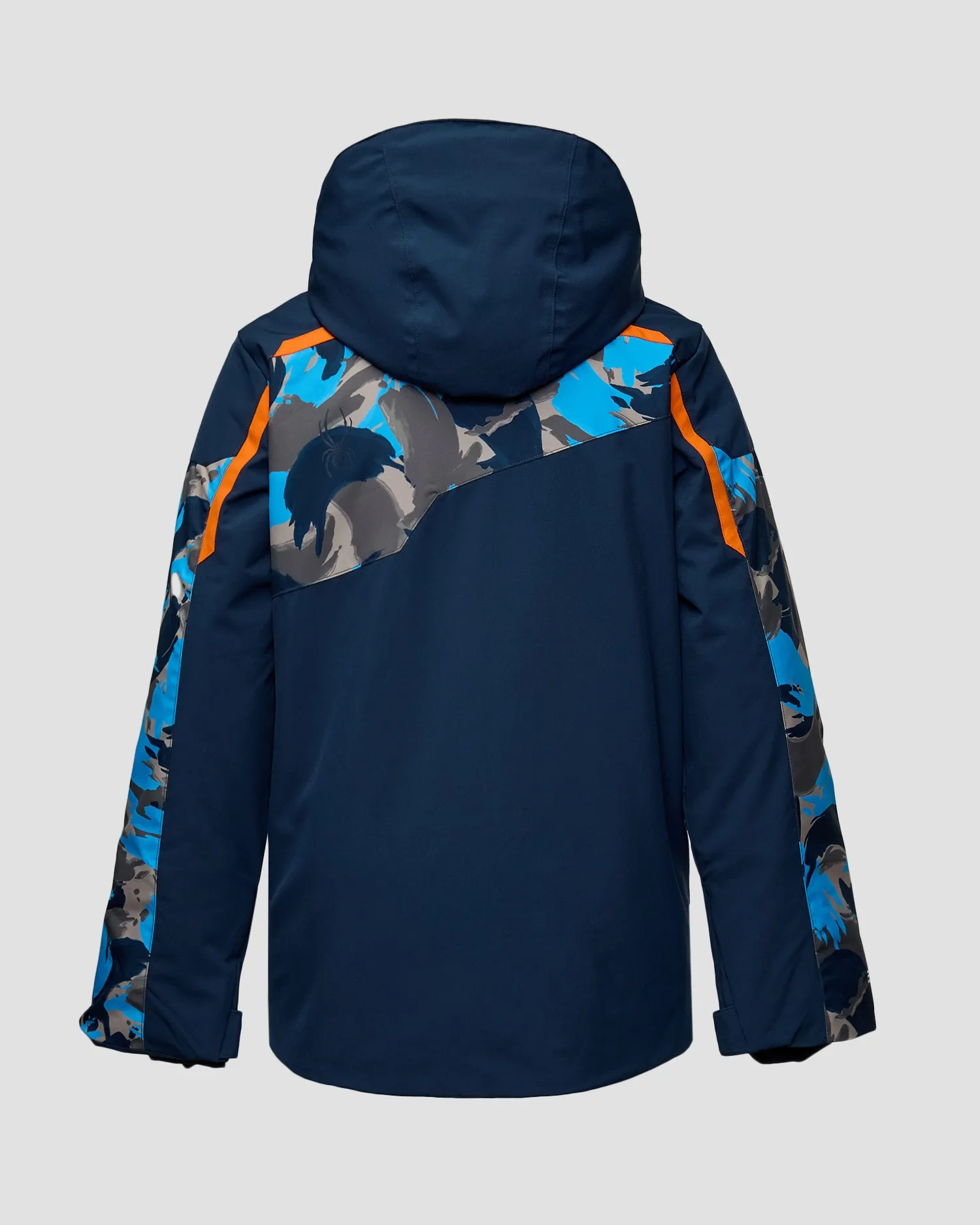 Boys ski jacket Spyder Leader 38SG075406-camouflage-aether-blue