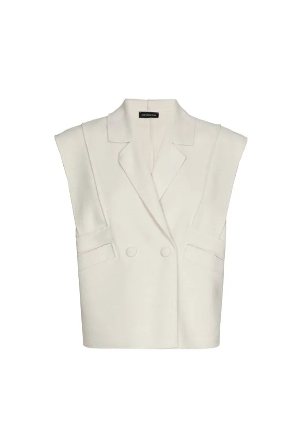 Caroline Biss SHORT SLEEVELESS JACKET