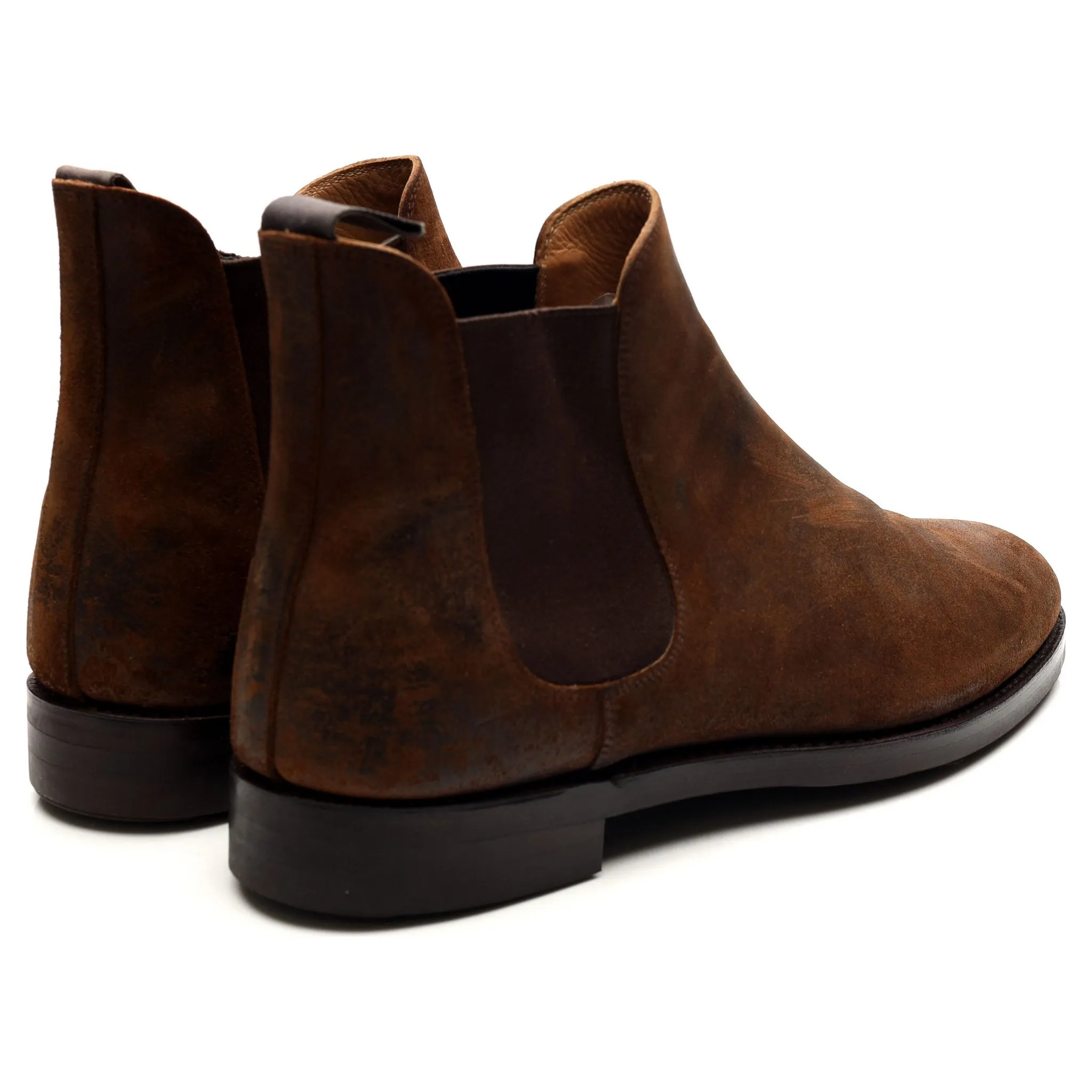 'Chelsea 5' Brown Rough-Out Suede Chelsea Boots UK 9.5 E