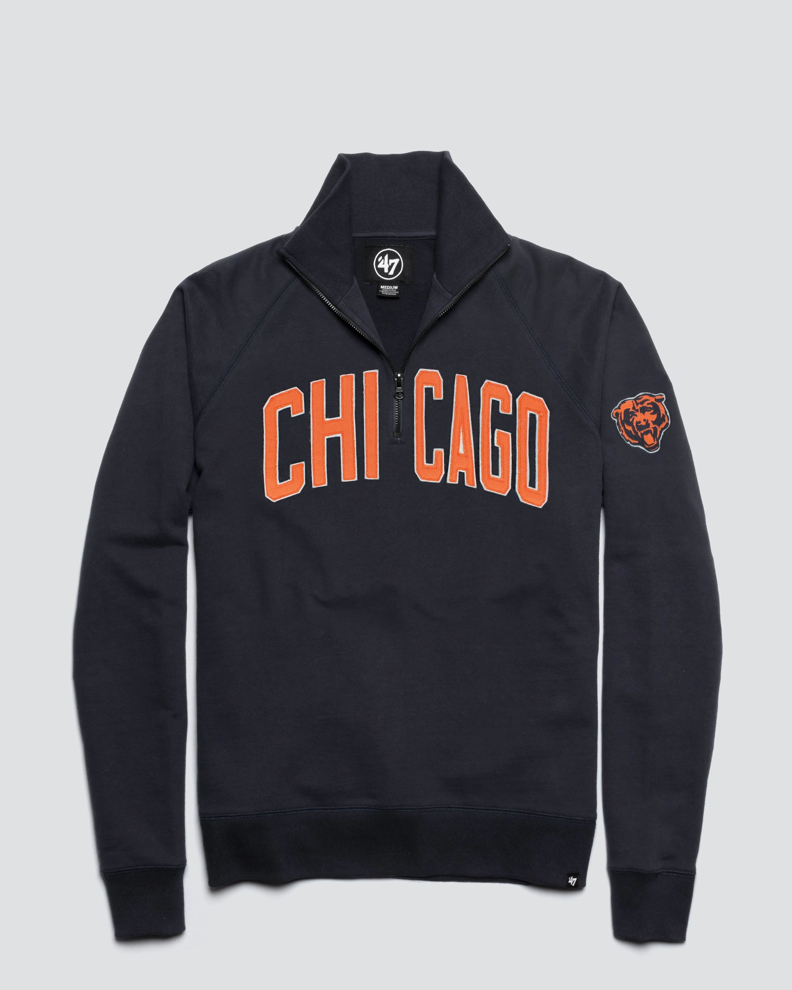 CHICAGO BEARS BANKS '47 HARRIS SCRIMMAGE 1/4 ZIP