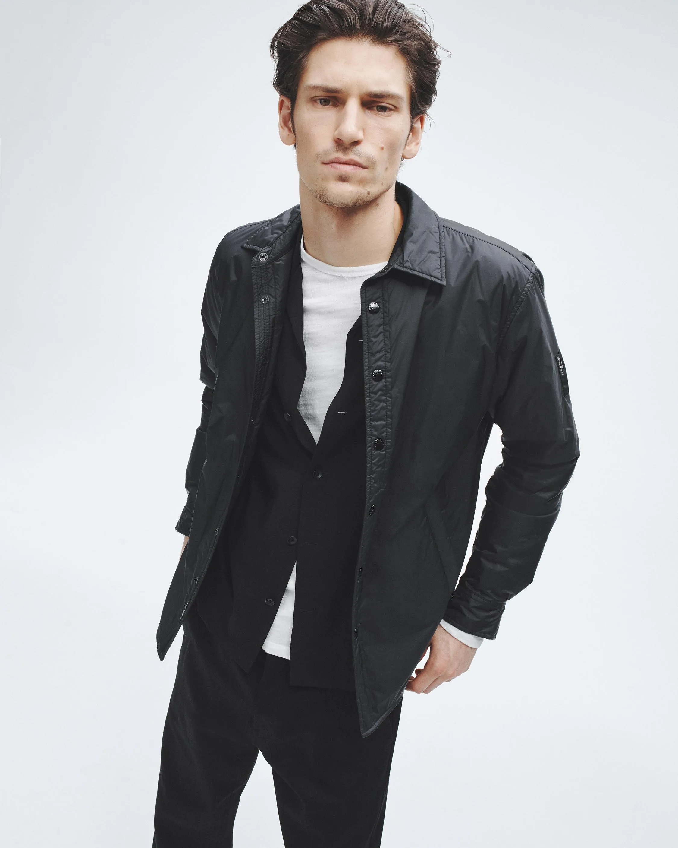 Clark Filled Nylon Shirt Jacket