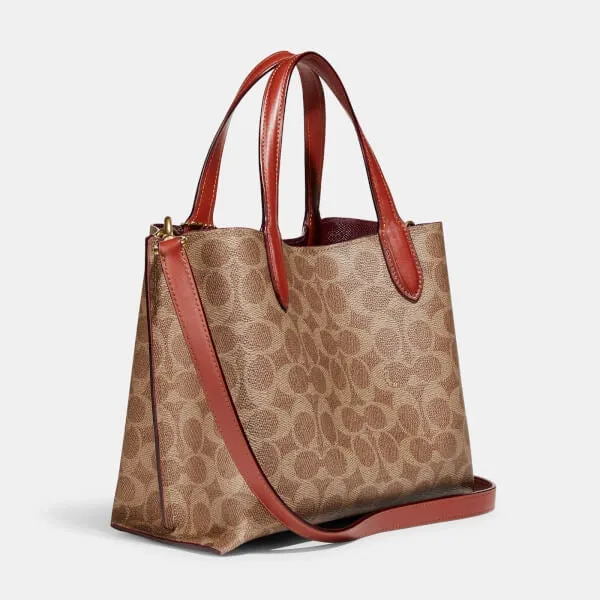 Coach Willow 24 Coated-Canvas Signature Tote Bag