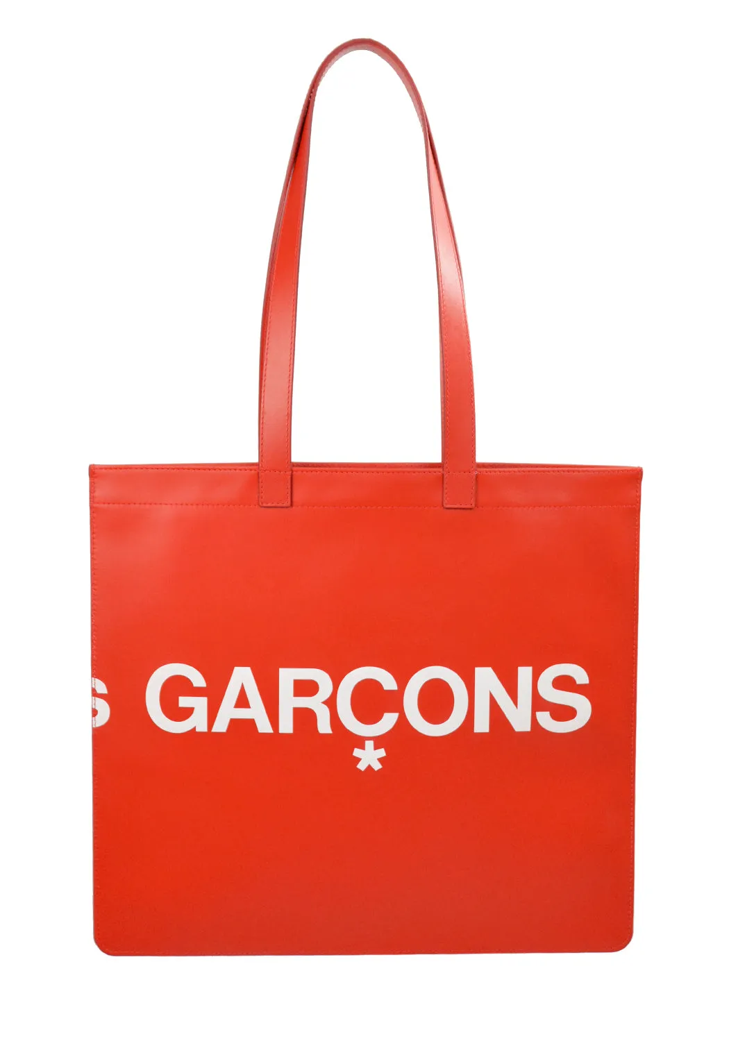 COMME DES GARCONS SA9001HL UNISEX LOGO TOTE BAG RED