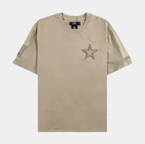 Dallas Cowboys Neutral Mens Short Sleeve Shirt (Beige)