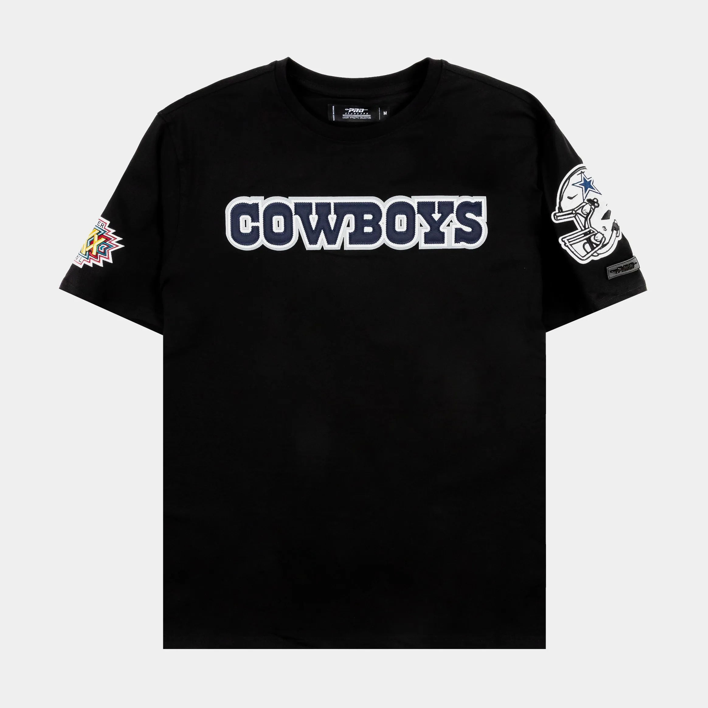 DAllas Cowboys Tackle Twill Mens Short Sleeve Shirt (Black)