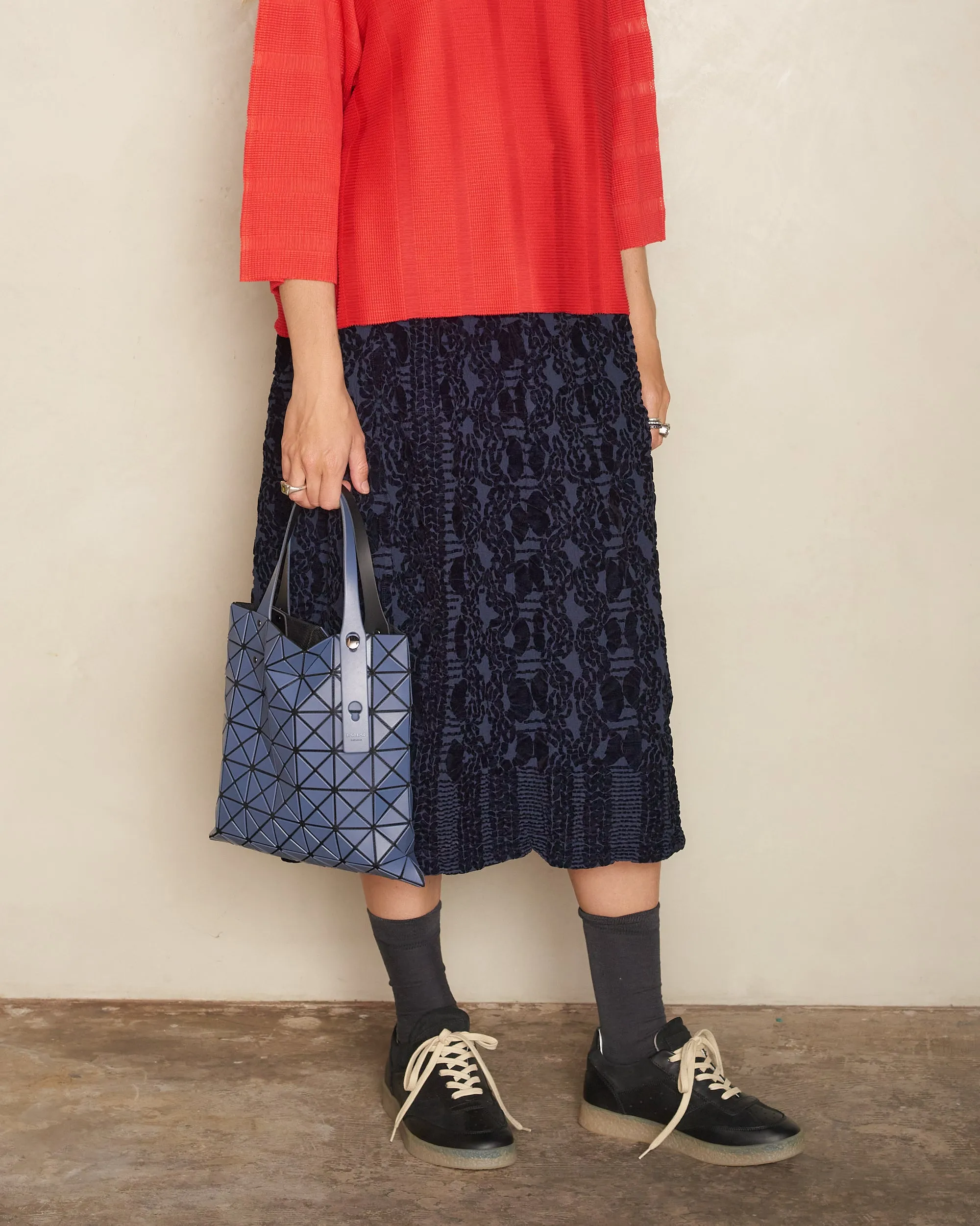 Dark Blue Prism Matte Tote Bag