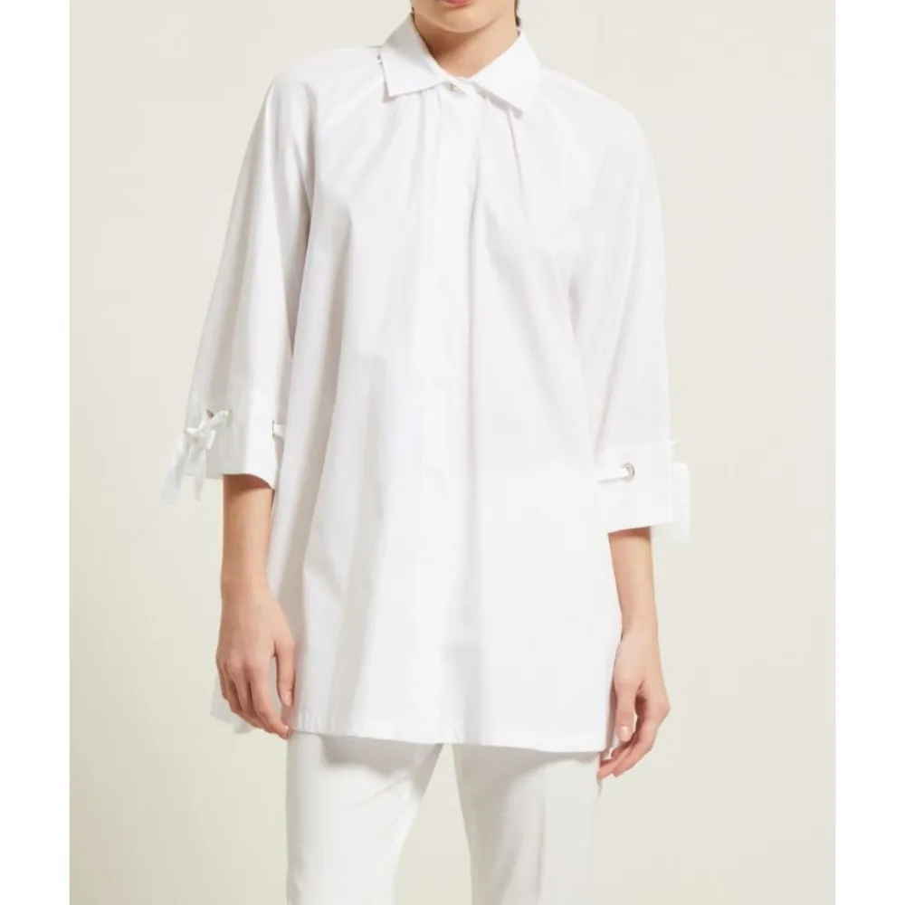 Diffusione Tessile  |Street Style Cropped Plain Cotton Logo Tunics