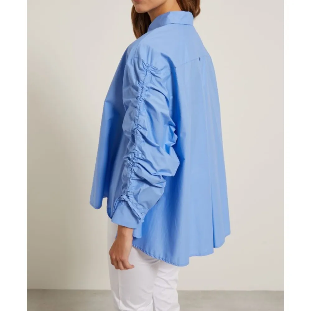 Diffusione Tessile  |Street Style Long Sleeves Plain Cotton Logo Tunics