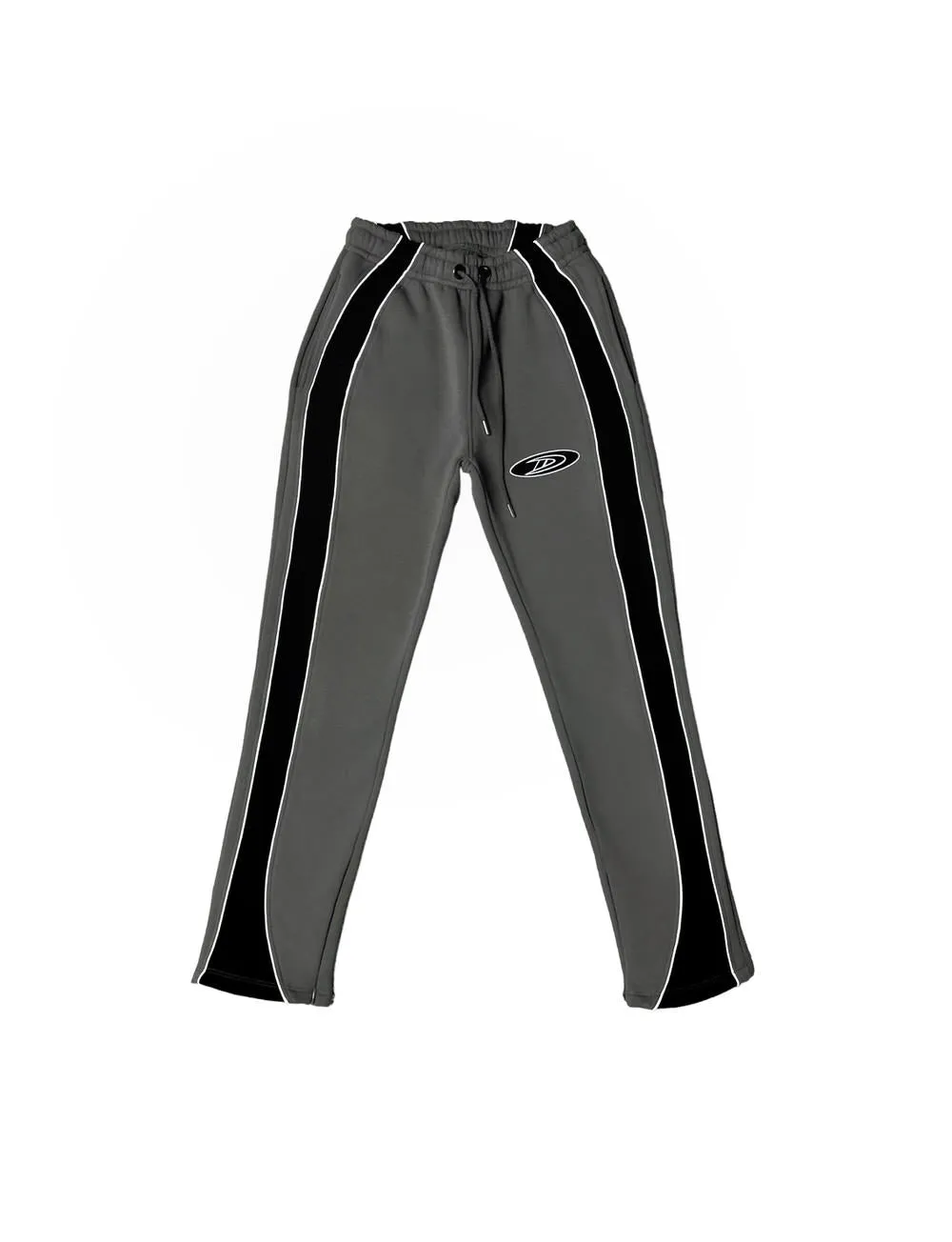 Dix-Sept La Marque Dark Grey Colorblock Pants