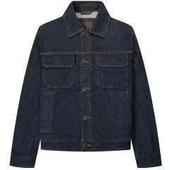 Emporio Armani Double Pocket Denim Jacket Blue